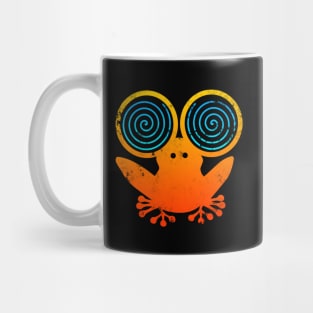 Hypnotic Abstract Frog - Orange Mug